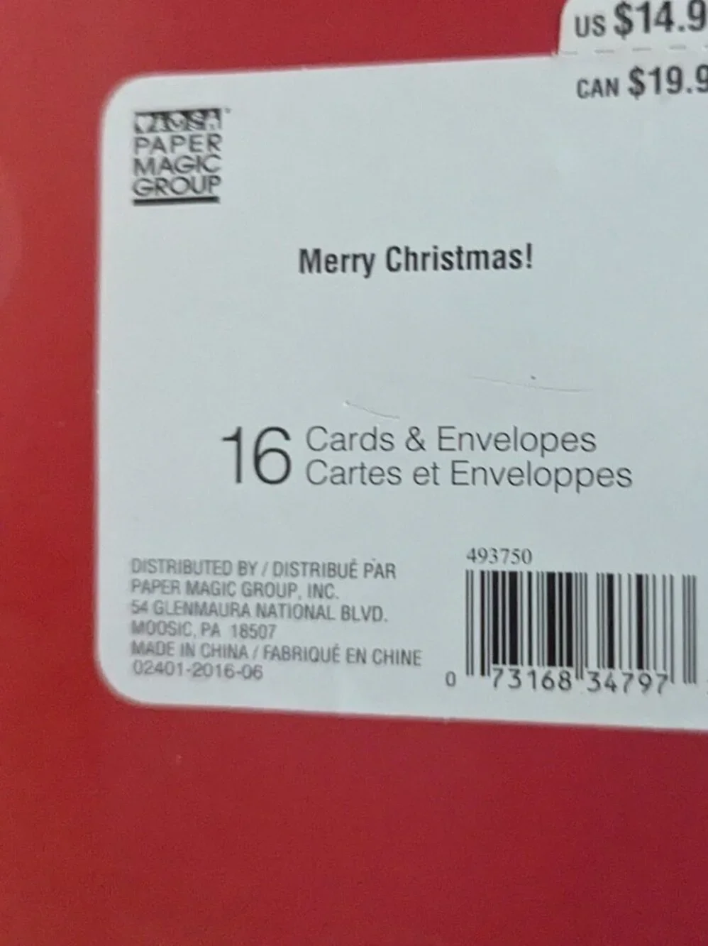 NWT 16 Retro MCM 'Believe Magic of Christmas' Modern Holiday Cards Sealed Box